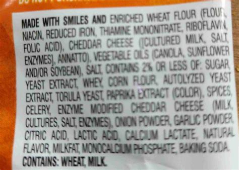 40 goldfish ingredient label