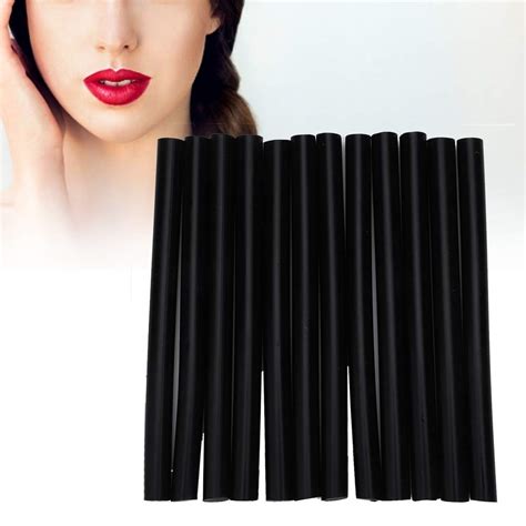 Hair Extensions Black Keratin Glue Bond Sticks, 12Pcs Professional Hair ...