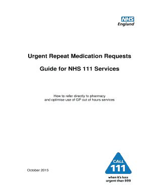 Fillable Online Urgent Repeat Medication Requests Fax Email Print ...