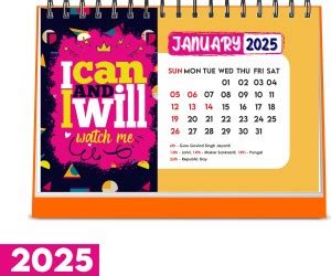 ESCAPER Daily Motivation for Success Desk Calendar 2025, Table Calendar ...