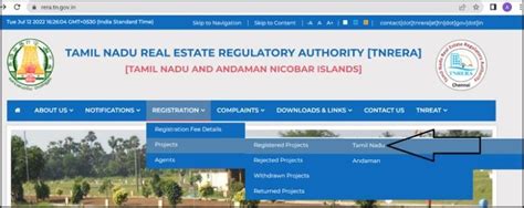 TNRERA: Registration of Projects, Agents and Complaint Status