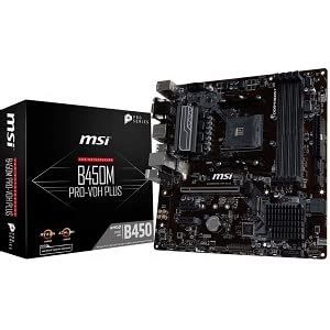 Amazon.in: Buy MSI B450M PRO-VDH Plus USB3 DDR4 d-Sub DVI HDMI Micro ...