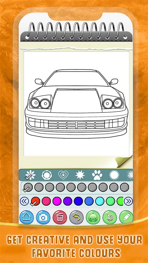 Car Coloring Pages: Enjoy Super Cars Coloring Book:Amazon.in:Appstore ...