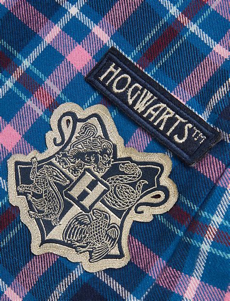 Buy Cotton Blend Harry Potter™ Checked Skirt at Marks & Spencer