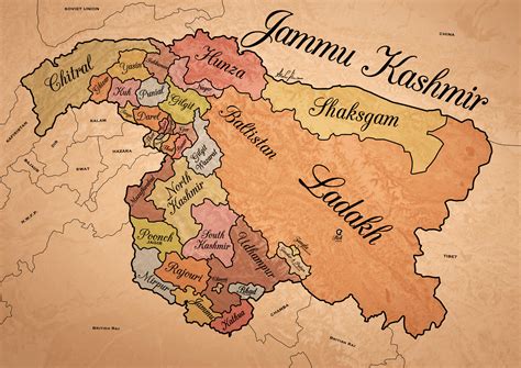 ArtStation - Jammu Kashmir Original Map