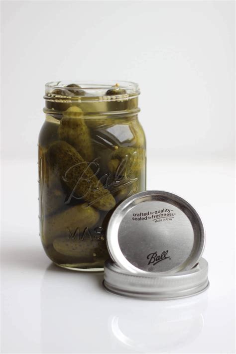 Ball-Mason-Jar-16oz-Canning-Pickles-Opened - JarJar Shop