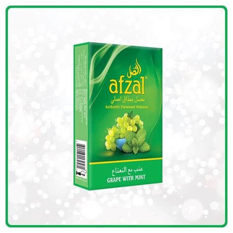 Afzal Grapes With Mint Hookah Flavour – THE ROLL N' PUFF