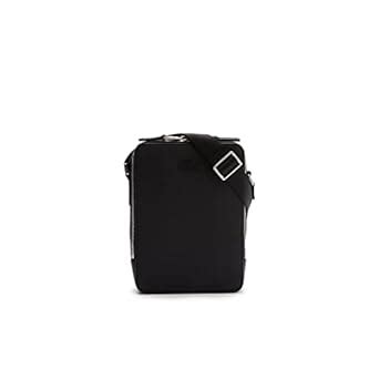 Lacoste Men's Chantaco Matte Stitched Leather Vertical Camera Bag ...