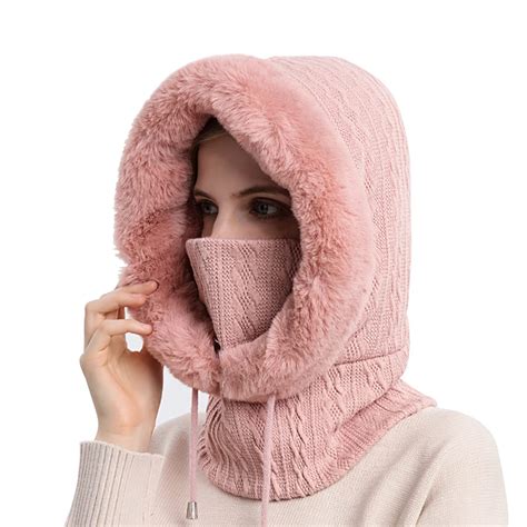 PALAY® Winter Cap for Women, Girls One-piece Knit Thick Warm Winter Hat ...