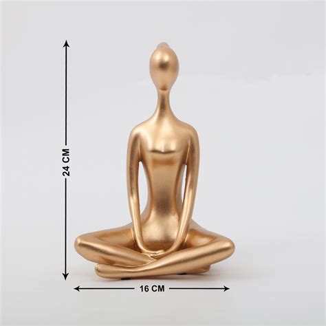 Buy Brighton Polyresin Yoga Meditation Figurine from Home Centre at ...