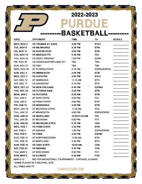 Purdue University Calendar 2024 25 Printable - Printable Art and Words