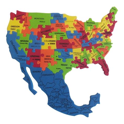 Mapa De Mexico Y USA | Printable Map Of USA