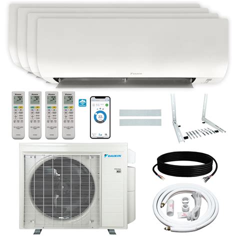 Daikin 36,000 BTU (9K + 9K + 9K + 9K) 20 SEER2 4-Zone Mini Split Wi-Fi ...
