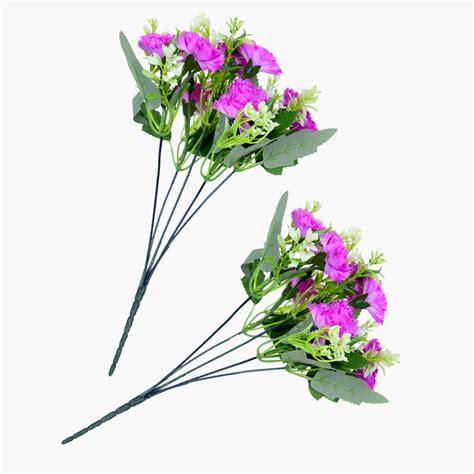Buy HOMESAKE Set of 2 Artificial Carnation Flower Sticks - 30.4cm from ...