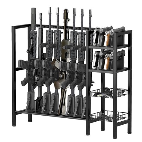 SINKHANUN Floor Gun Rack Stand, Vertical Rifle Rack, Freestanding Rifle ...