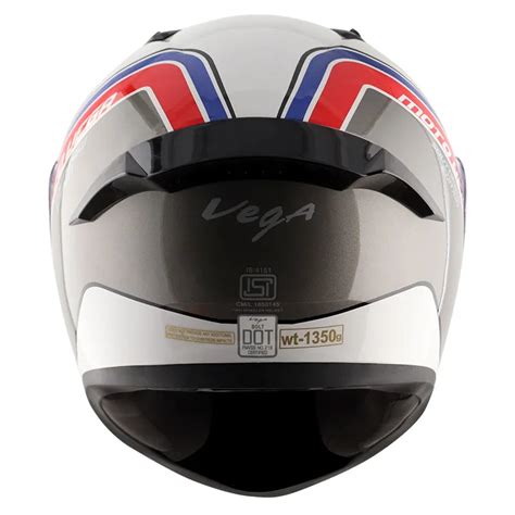 VEGA Bolt Dx Southpaw White Grey Full Face Helmet – Sparkly Helmets