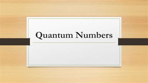 Image result for Quantum Numbers Video Learning