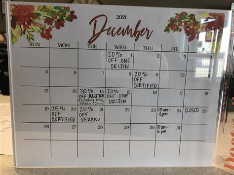 Zen Leaf aka Mad River Remedies December calendar in case anyone needs ...