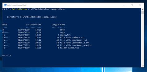 Image result for PowerShell Delete Folder