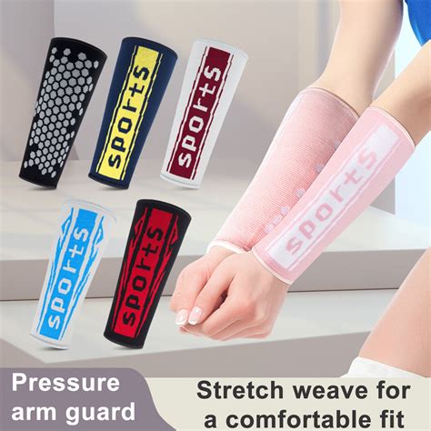 NIBOLOG 1Pc Volleyball Arm Sleeves Reduces Strain Swelling Elbow ...