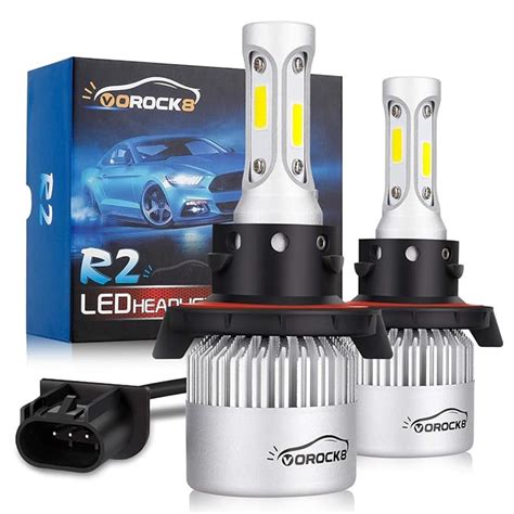 R2 COB H13 9008 8000LM LED Headlight Conversion Kit, Hi/Lo beam ...