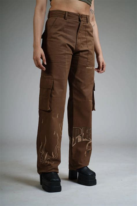PRINTED CARGO PANTS – WHAT THE FLEX