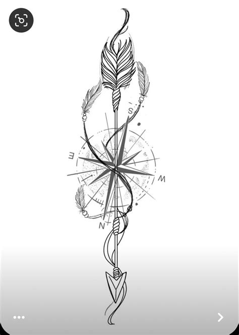 Compass Tattoo Design