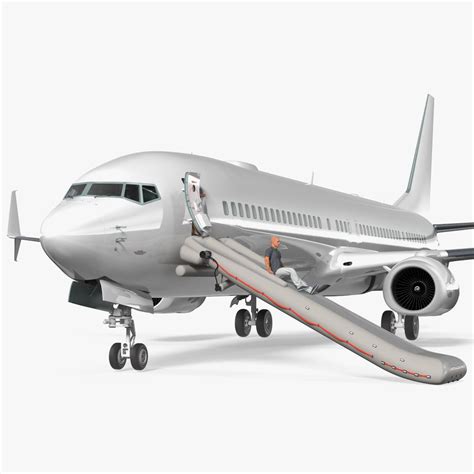 Airplane Evacuating People Simple Interior 3D Model $209 - .3ds .blend ...