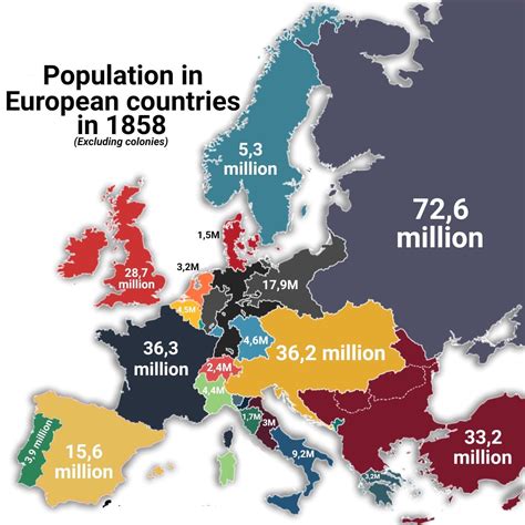 Population Map Of Europe