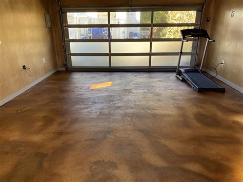 Stained Concrete Garage Floors