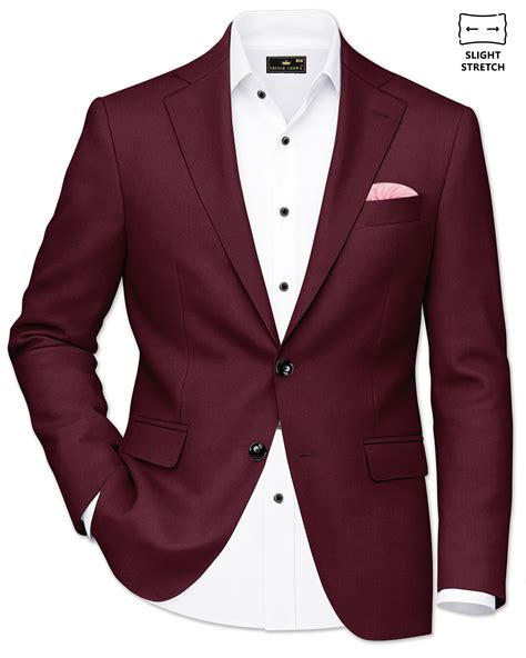 Imperial-Crater Maroon Diamond Textured Premium Wool Rich Single ...