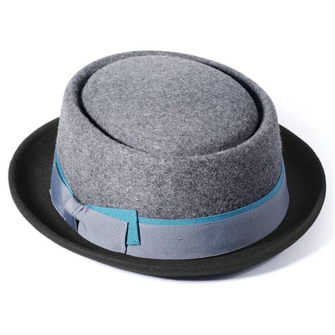 Pork Pie Hats for Men/Women, 100% Wool Felt Hat Stout Porkpie Breaking ...