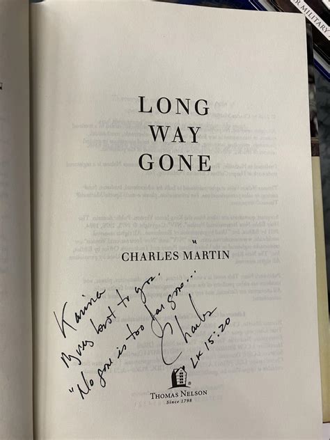 Long Way Gone | Charles Martin | Signed