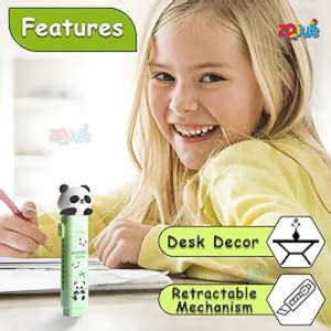 1 Pcs Cartoon Shaped Cute Erasers Push Pull Design Retractable Erasers ...