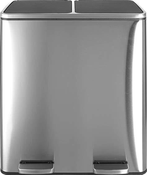 Amazon.com: Homee 16 Gallon Trash Can Soft-Close Lid, Recycling Kitchen ...