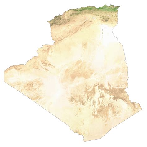 Map of Algeria - Thong Thai Real