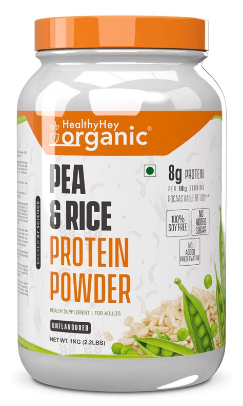 Buy Pea & Brown Rice Protein Isolate - 100% Plant Protein Powder ...