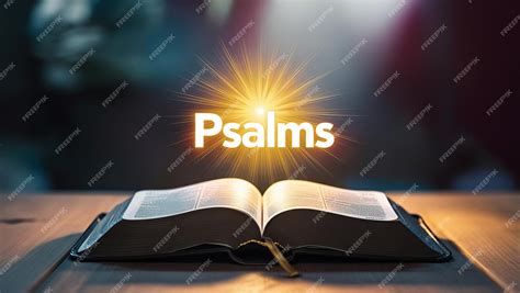 Open Bible with a bright light shining from the pages with the word ...