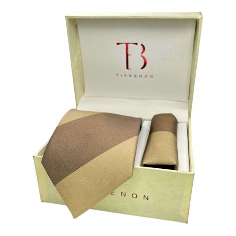 Dual Color Broad Stripe Tie And Pocket Square Combo | Tie Benon