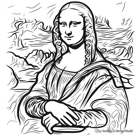 Mona Lisa Coloring Pages [2025]