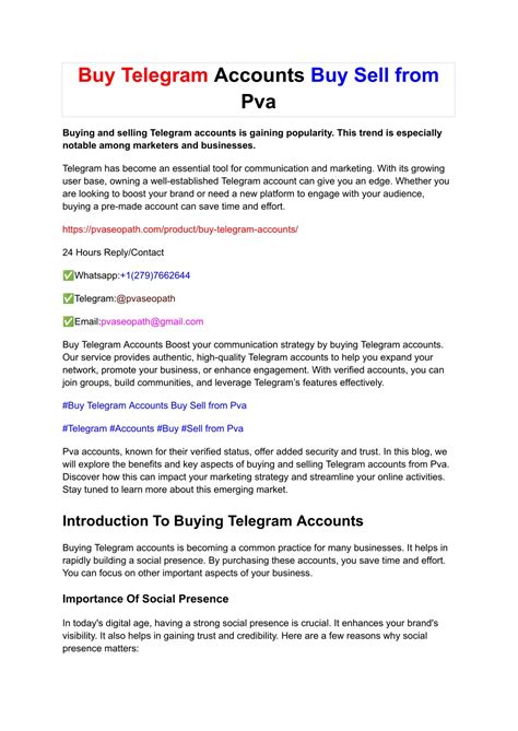 PPT - Buy Telegram Accounts Buy Sell from Pva PowerPoint Presentation ...