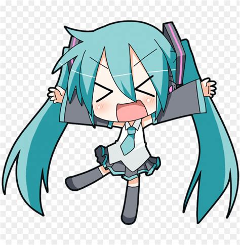 12954533 - Vocaloid Chibi Miku PNG Image With Transparent Background ...
