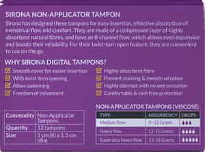 Buy SIRONA PREMIUM DIGITAL TAMPON (REGULAR FLOW) MEDIUM FLOW - 12 ...
