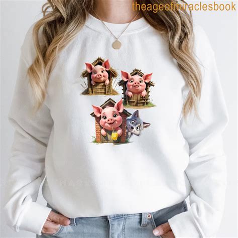 Three Little Pigs - Costume For Kids Girls Adults Women T-shirt