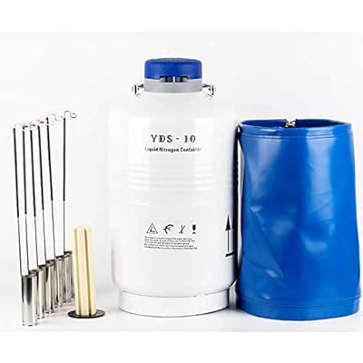Buy Lab Cryogenic Container Liquid Nitrogen LN2 Tank Dewar (YDS-10L ...