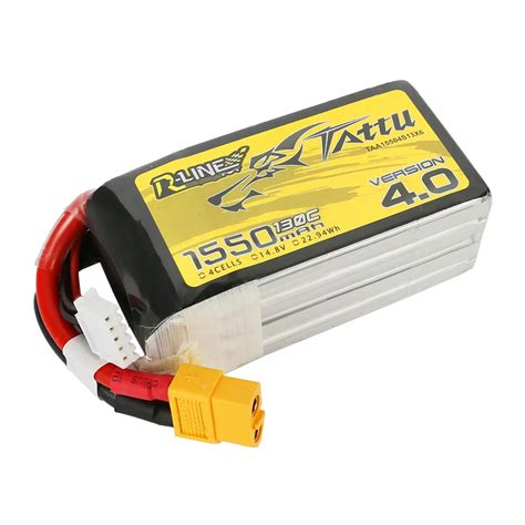 Tattu R-Line Version 4.0 1550mAh 4S 130C LiPo Battery. - Hi Tech xyz