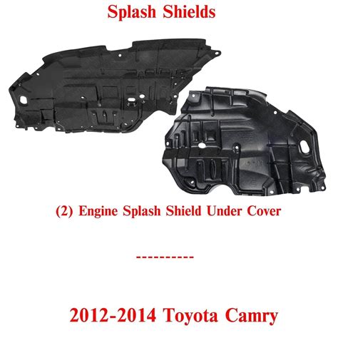 Front Splash Guard Left Right Front Engine Splash Shield Set For 2012 ...
