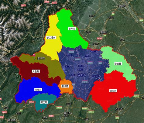 成都五城区分布图,成都市各区位置图,成都市五大区分布图_大山谷图库