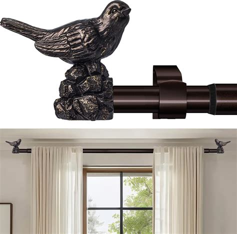 Amazon.com: KVEEO Curtain Rods 48 to 90 Inches Vintage Oil Bronze ...