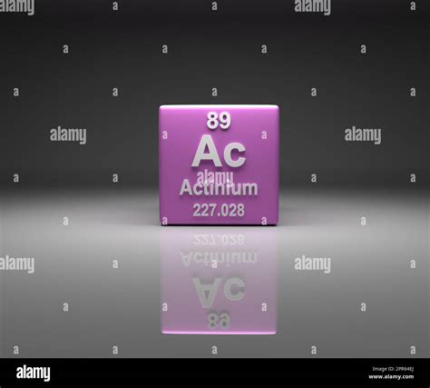 Actinium Element Glowing